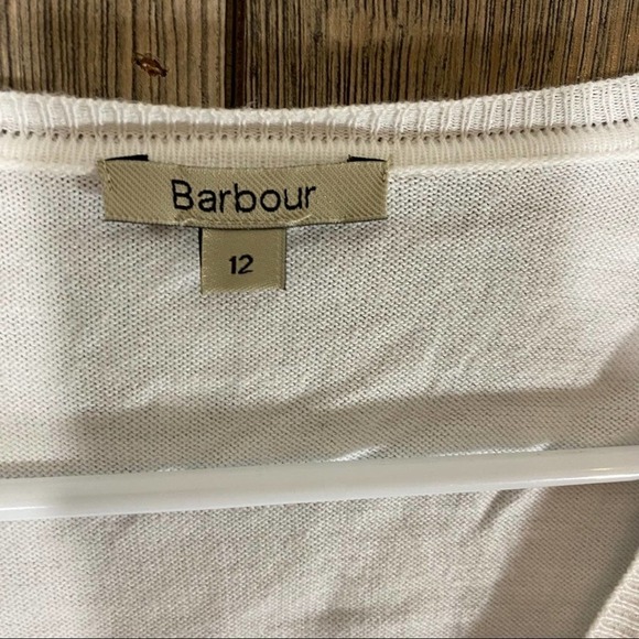 BARBOUR Argyle Red White and Blue Sweater - Picture 2 of 6